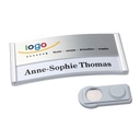 Badge nominatif "Design" avec fixation par aimant