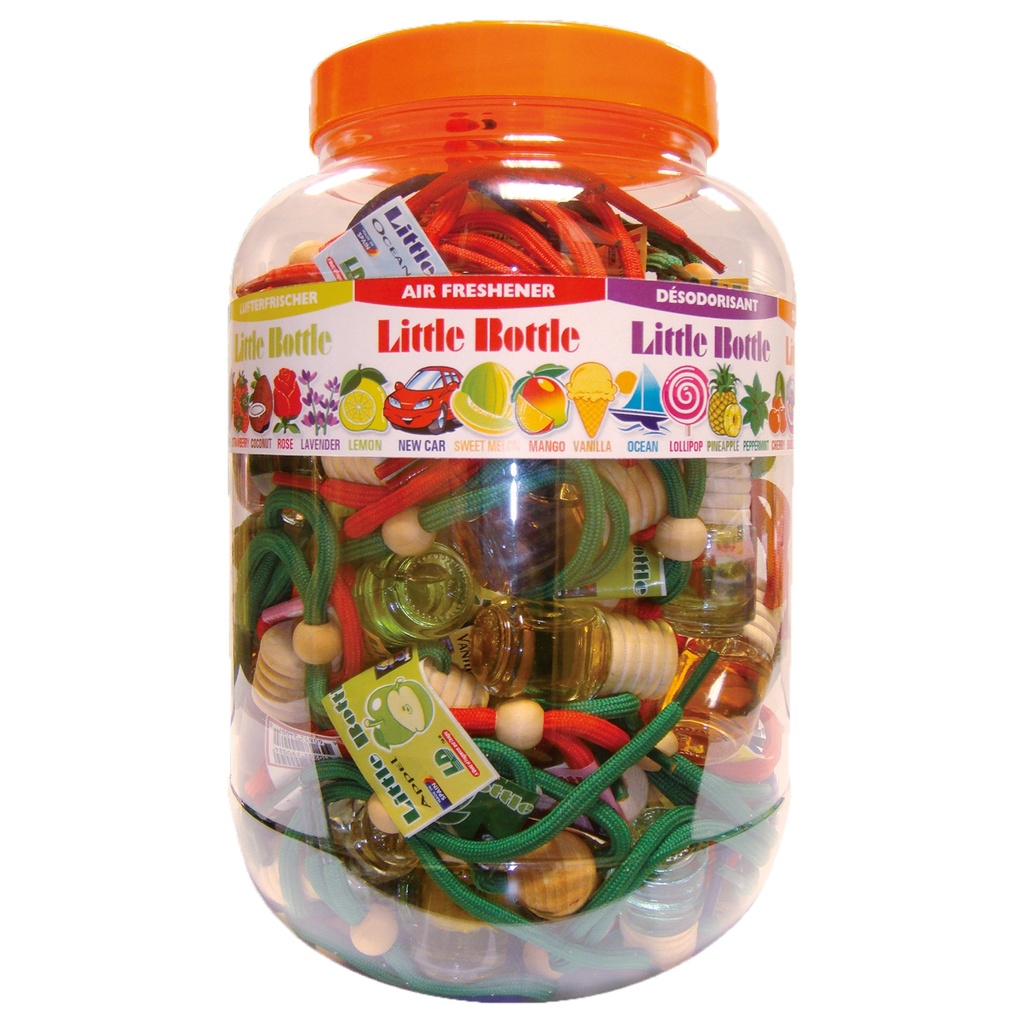 Boîte de 72 désodorisant de voiture "Little Bottle"