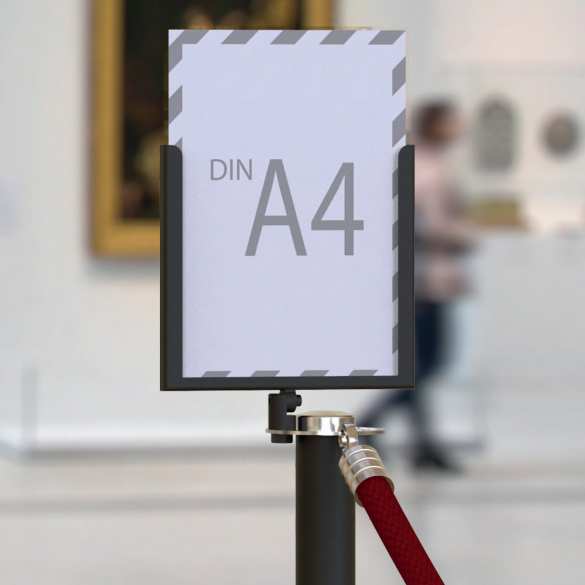 Porte-affiche A4 pour poteau "Design"