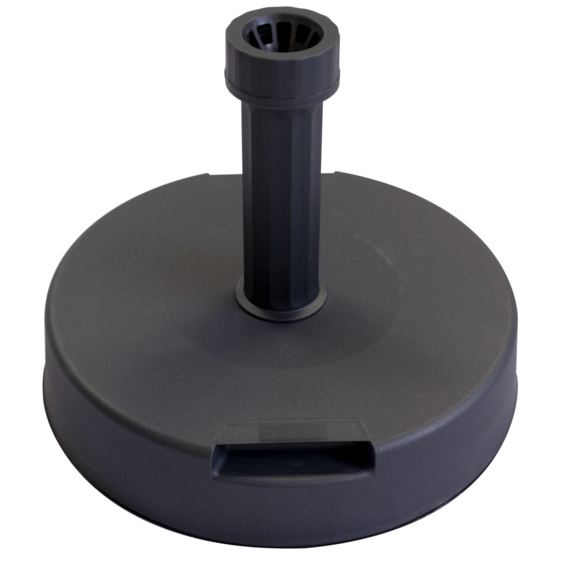 Pied parasol en béton gainé de plastique anthracite - 20 kg