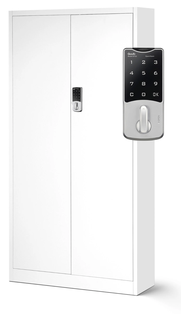 Metalen opbergkast met codeslot