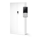 Metalen opbergkast met codeslot - Wit