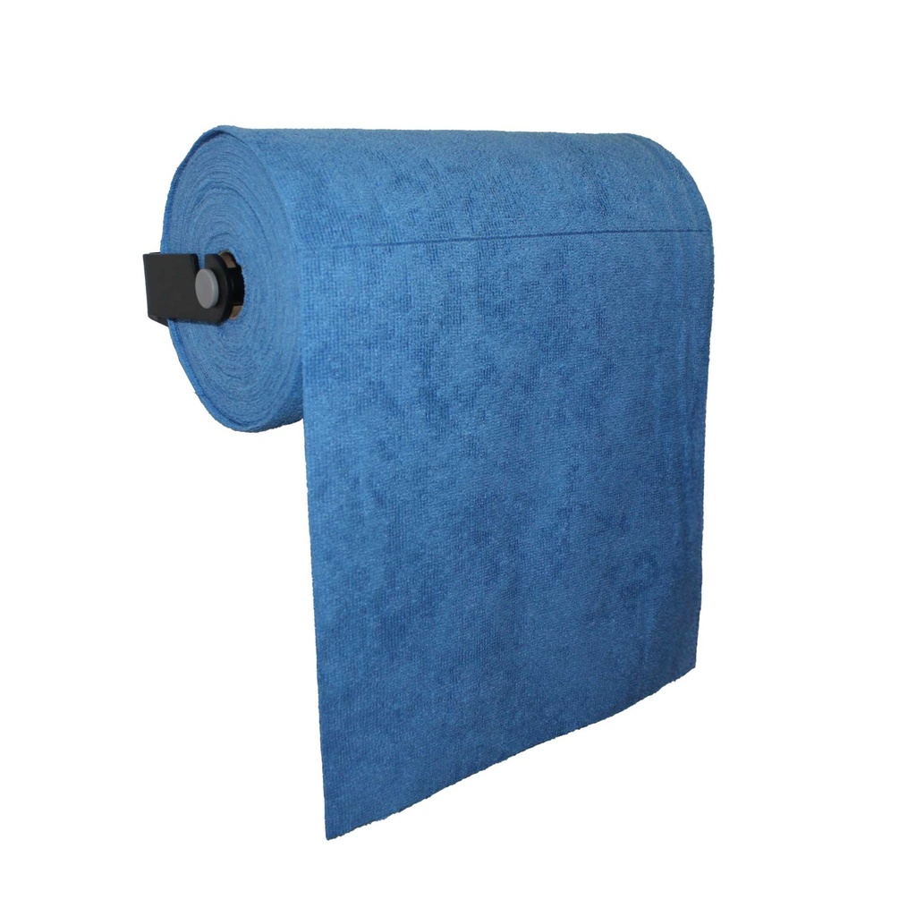 Distributeur mural pour rouleau de chiffons pré-découpés réutilisables en microfibre