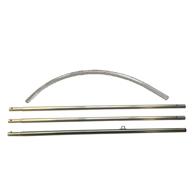 Mât mobile pour beach flag 330 x 70 cm avec flèche en aluminium