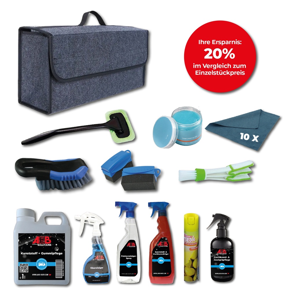 Interieur auto reinigingsset