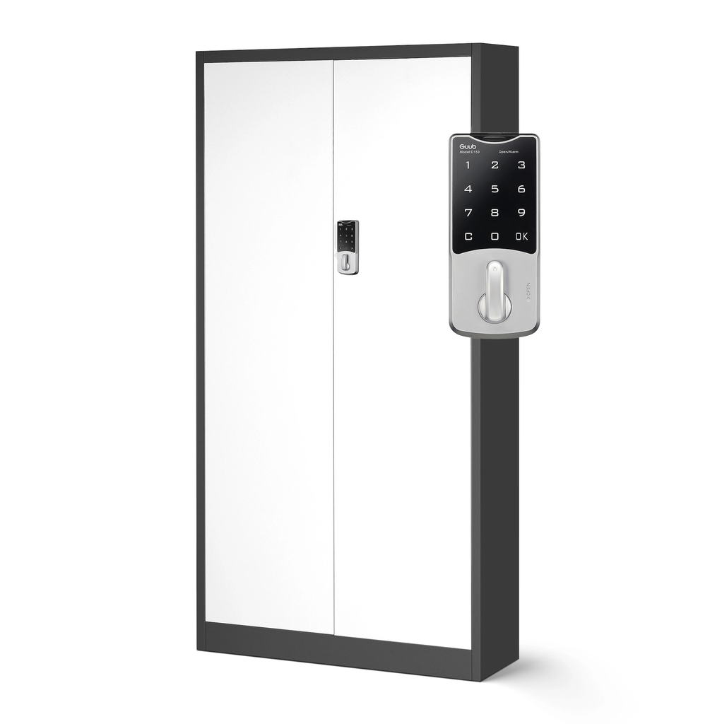 Armoire métallique avec serrure à code - Antraciet en wit