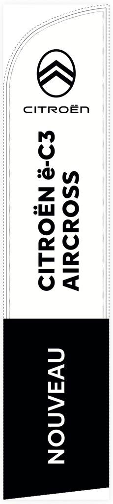 Beach flag 330 x 70 cm - Citroën e-C3 Aircross