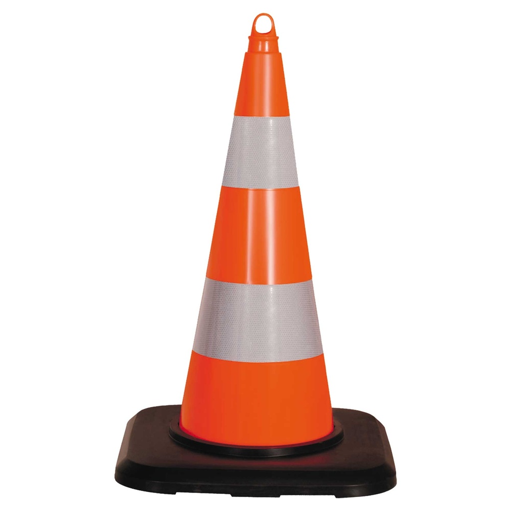 Cônes de circulation avec pied renforcé - 75cm