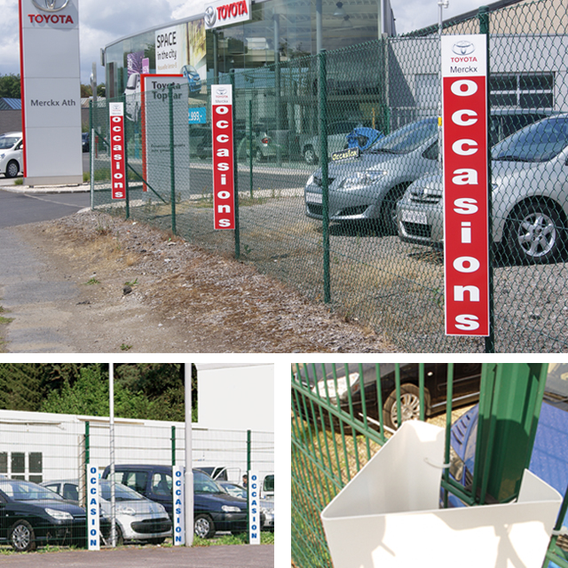 Afrasteringspanelen Prisma met opdruk