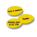 Pastille de pare-brise "Message"