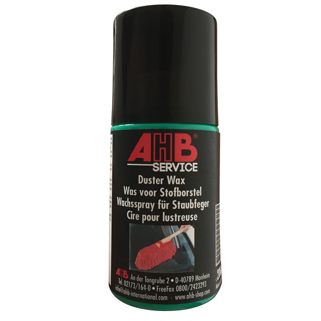 Parafine spray voor showroom stofborstel