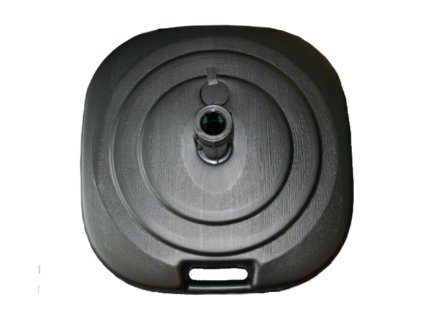 Pied à remplir en plastique gris