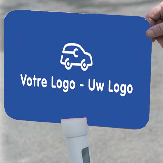 Pancarte pour poteau en métal avec adaptateur