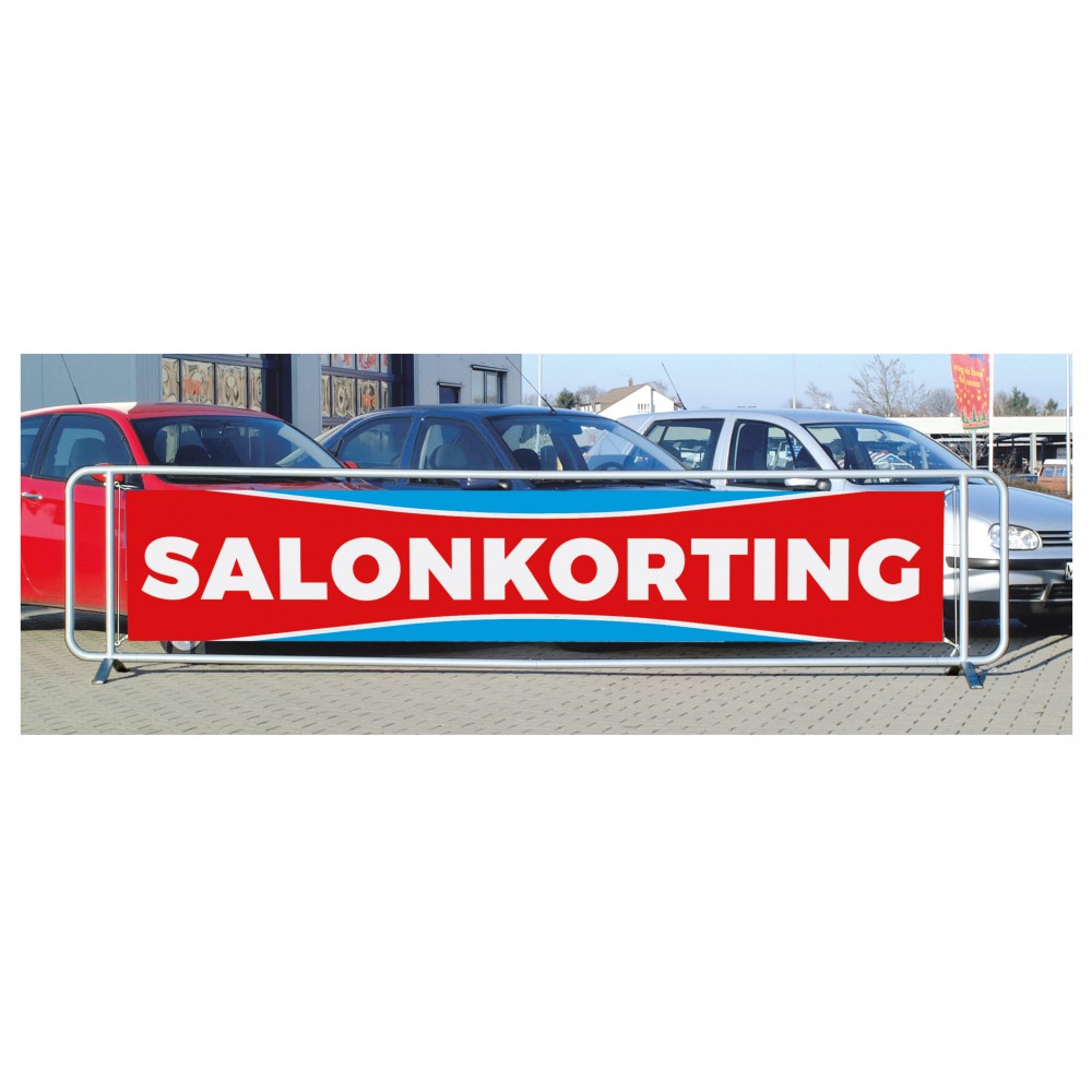 Spandoek voor kader Banner track 400 x 100 cm