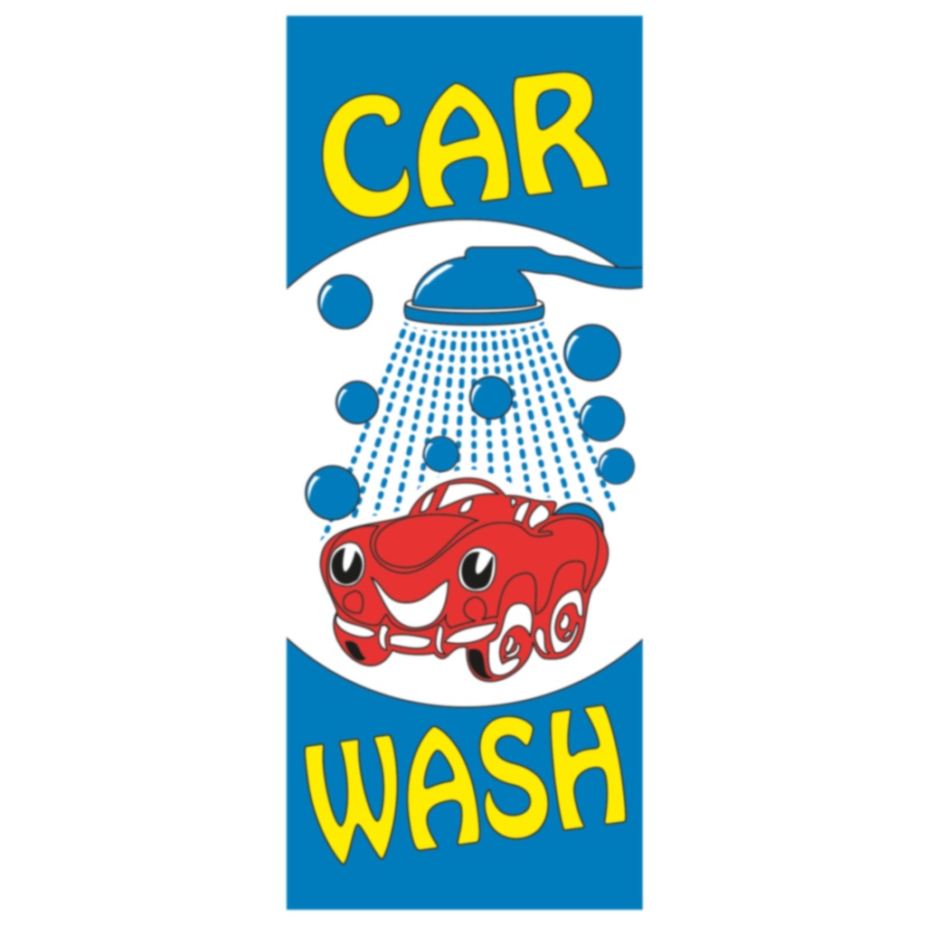 Drapeau Car Wash 120 x 300cm