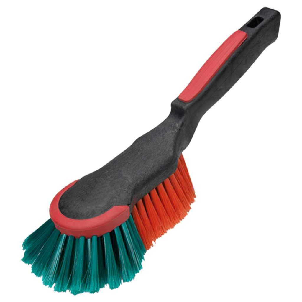 Borstel met ergonomische steel