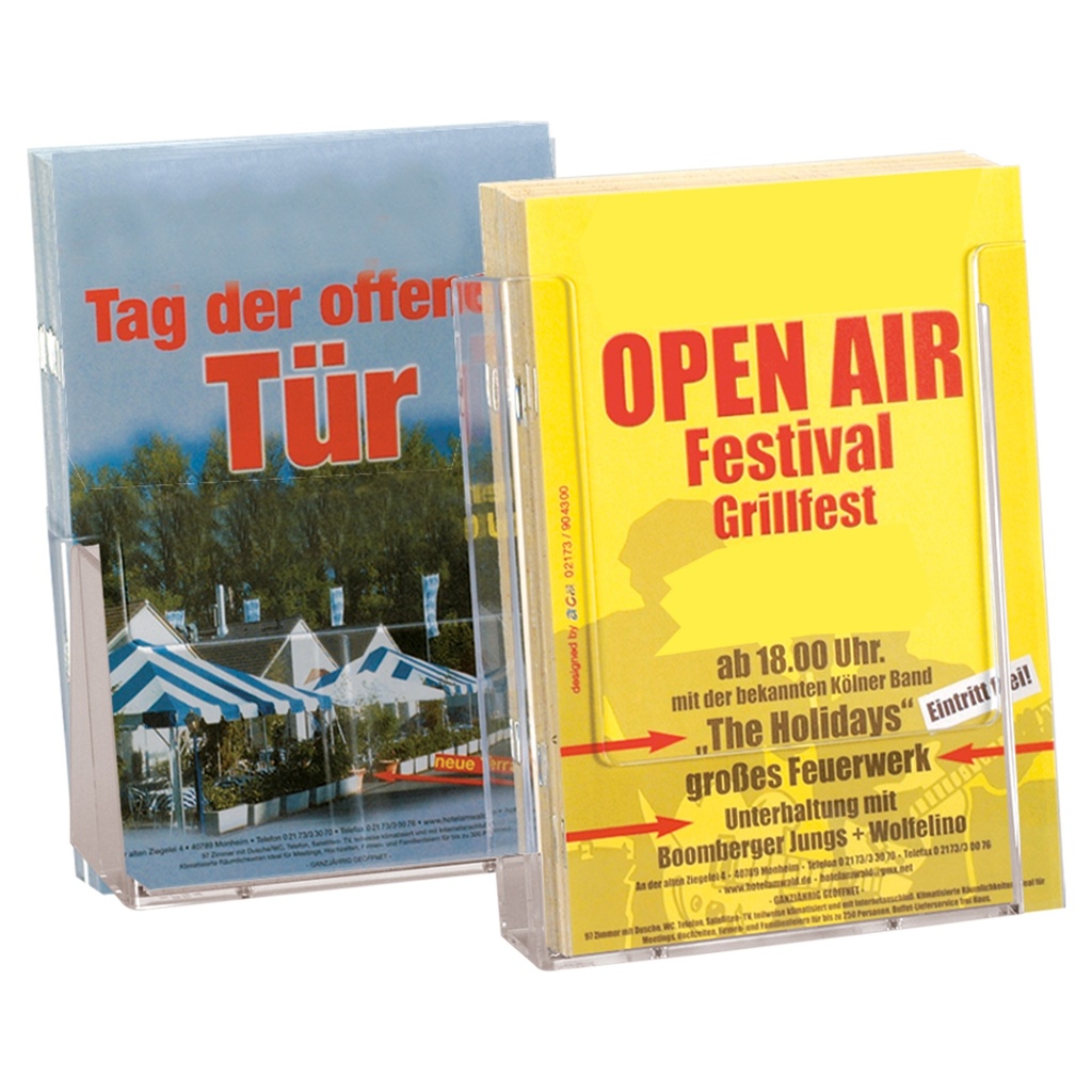 Distributeur de brochures 1 x A5 en Acrylique