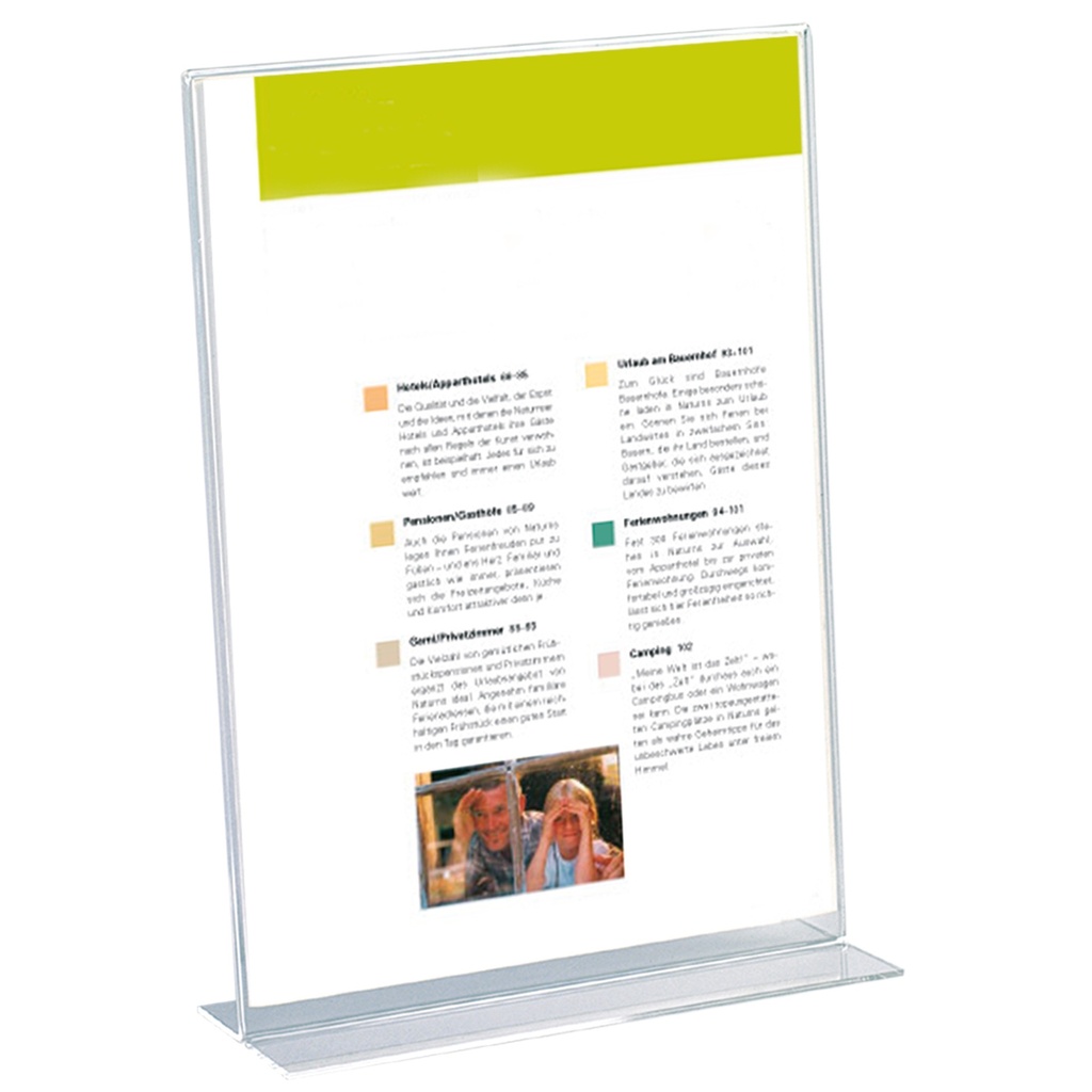 Présentoir A4 portrait "Milano"