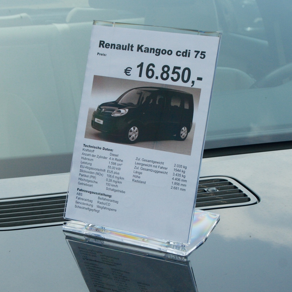 Présentoir A4 portrait "Bari"