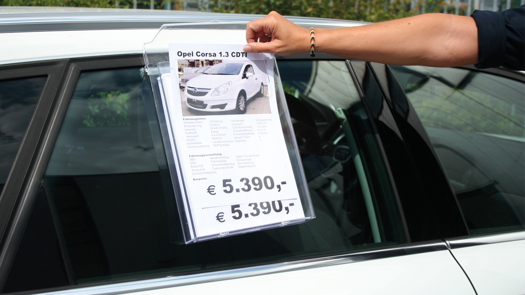Distributeur de fiches de prix A4 "Info-Box" en polystyrène