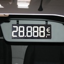 Herbruikbare cijfers en symbolen voor zonneklep