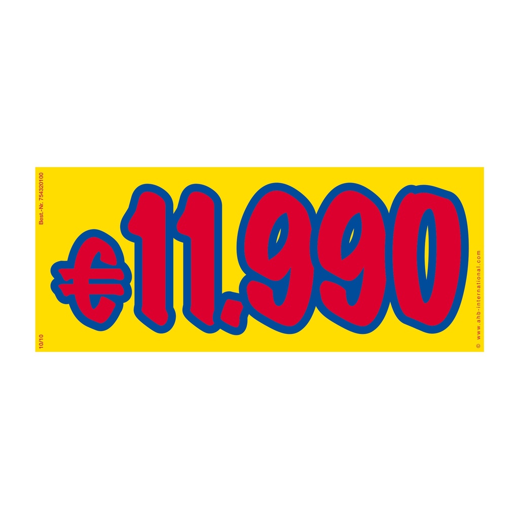 Adhesif Prix Giallo €11.990 - 34 x 14 cm