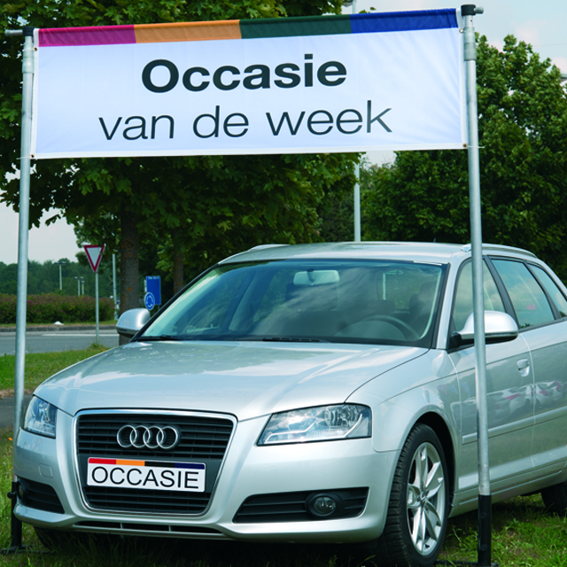 Banderole "Occasie van de week" pour cadre-expo