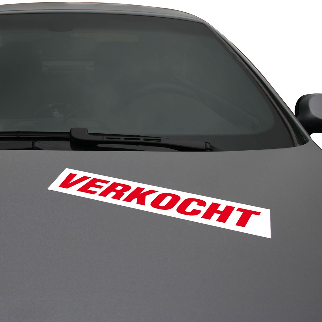 Magneetstickers "Verkocht"
