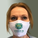 Masque en tissu avec votre slogan ou logo