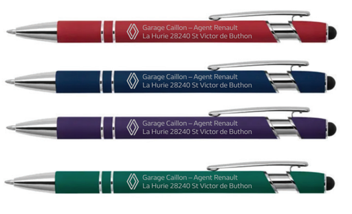 Metalen Soft Touch Pen met opdruk