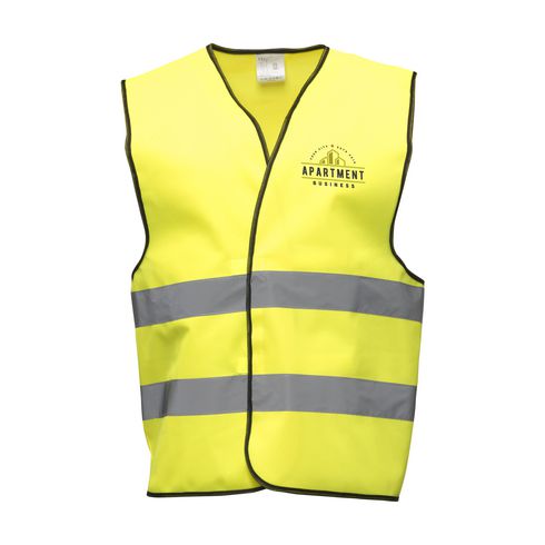 Veste de sécurité avec marquage personnalisé - Jaune fluorescent