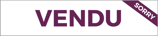 [3441035C-VIAVENDU] Plaque en Polystyrène pour l'extérieur - "VENDU"