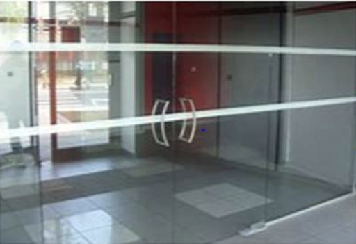 Visualisatiestrip voor glazen deur - 76 x 10 cm