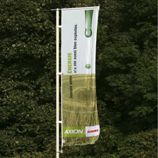Mobiele cilindrische polyester mast met zwenkarm (Ø60mm)