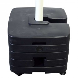 Platine à roulettes pour mât mobile cylindrique en fibre de verre (Ø60mm)