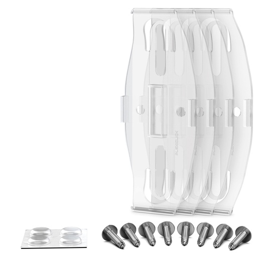 Plexiclick® kentekenplaatbevestigingssysteem – x10