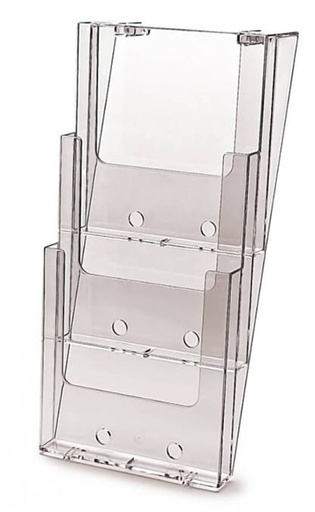 Folderhouder 3 x A4 voor wandmontage