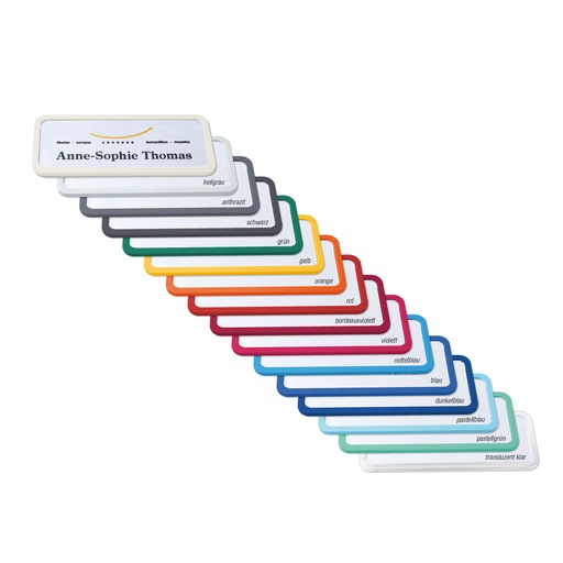 Color naambordje met magneetbevestiging