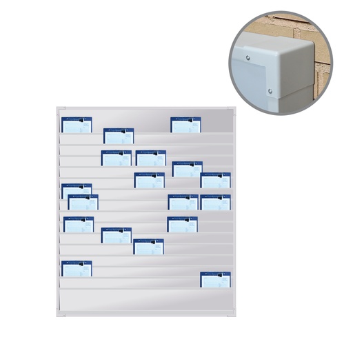 XXL planningsbord in polypropyleen voor A5 of ⅔ A4 mappen