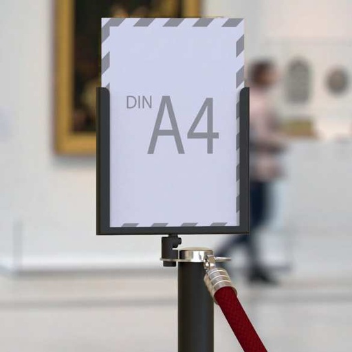 Porte-affiche A4 pour poteau "Design"