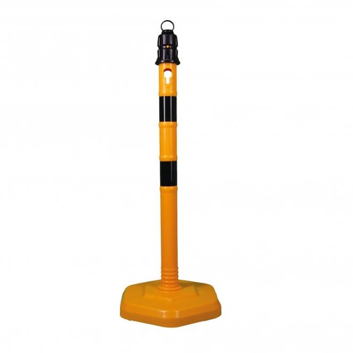 [444030040] Afzetpaal - Geel en zwart