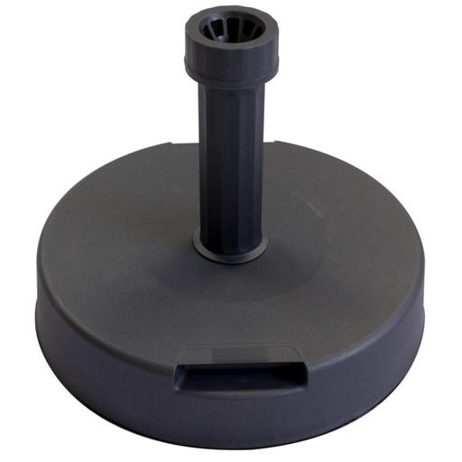 [333039P] Pied parasol en béton gainé de plastique anthracite - 20 kg