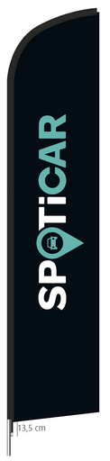 [333030P-SPOTICAR] Beach flag 330 x 70 cm - Spoticar