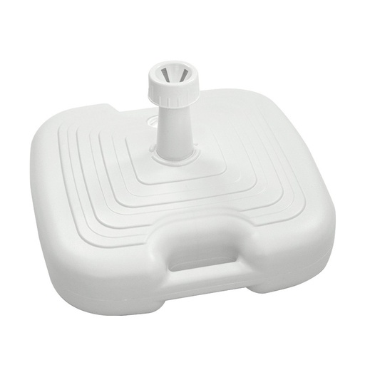 Pied à remplir en plastique blanc