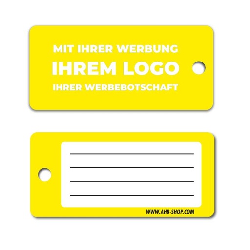 PPQ sleutellabels met opdruk van uw logo