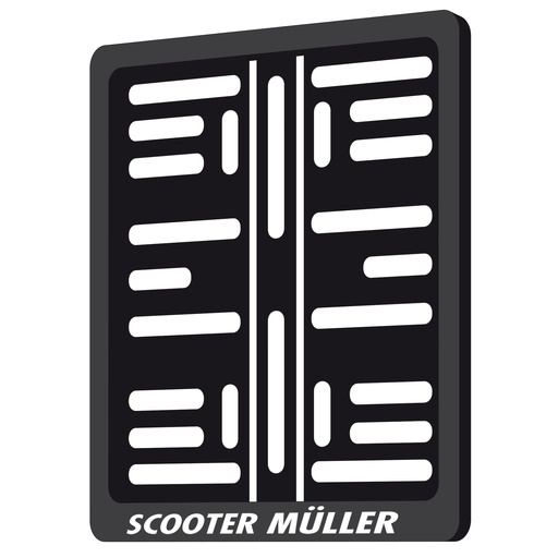 [914100600] Supports de plaque d’immatriculation pour motos avec marquage personnalisé – 180 x 200 mm (100 pièces)