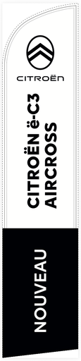 [333030P-eC3AIRCROSS] Beach flag 330 x 70 cm - Citroën e-C3 Aircross