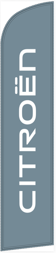 Beach flag 330 x 70 cm - Citroën fond gris