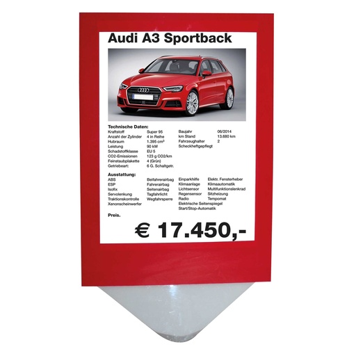 Pochettes en Polycarbonate avec bord coloré