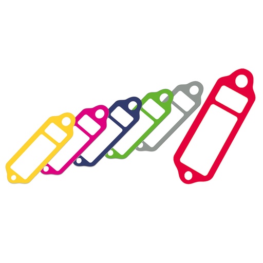 Étiquettes de clés réutilisables 73 x 26 mm x100